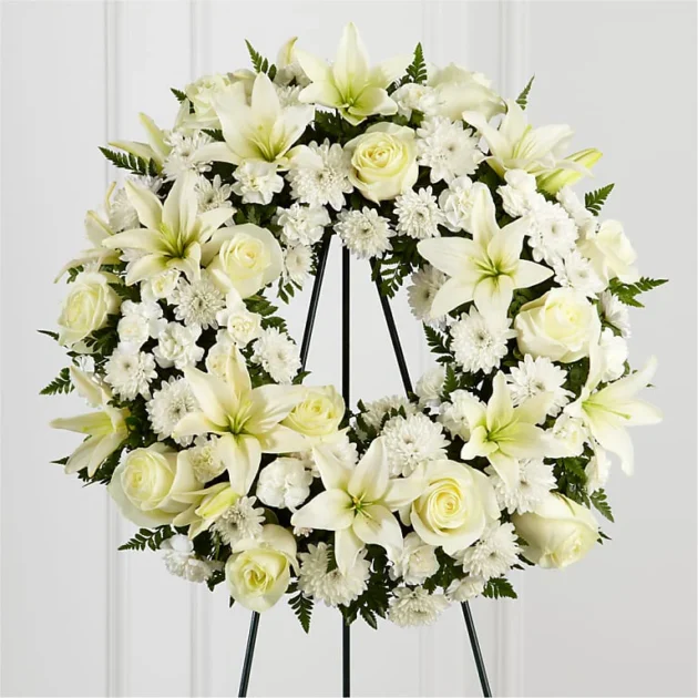 Corona de Flores Blancas